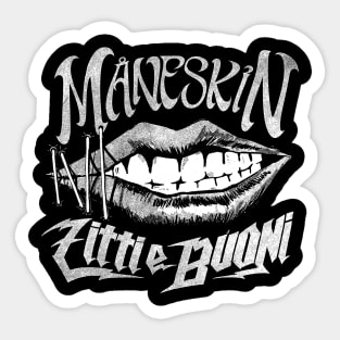 WHITE MANESKIN ROCK BAND Sticker